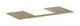 Hansgrohe-HG-Xelu-Q-Konsole-1180-550-mit-Ausschnitt-mittig-fuer-Aufsatzwaschtisch-geschliffen-500-480-Eiche-Natur-54096230 gallery number 1